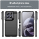 Techsuit Carbon Silicone Motorola Moto G87 / G77 / G67 Black