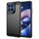 Techsuit Carbon Silicone Motorola Moto G37 / G37 Power / G47 / G57 Power / G67 Power Black