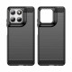 Techsuit Carbon Silicone Motorola Moto G37 / G37 Power / G47 / G57 Power / G67 Power Black