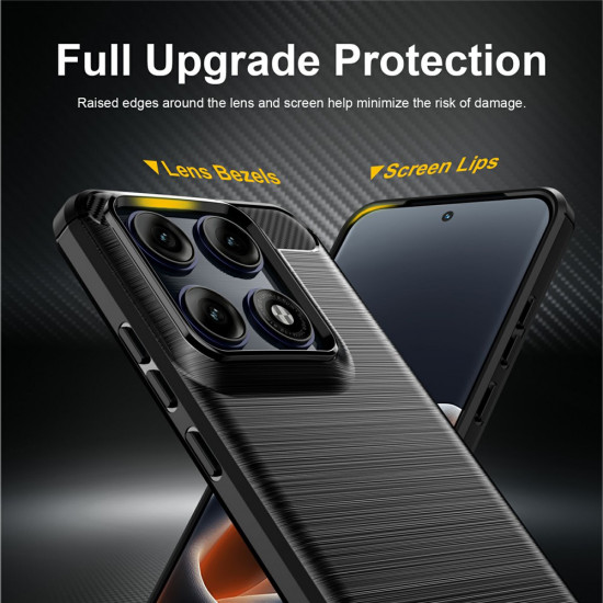 Techsuit Carbon Silicone Motorola Edge 70 Pro Black Techsuit Carbon Silicone Motorola Edge 70 Pro Black