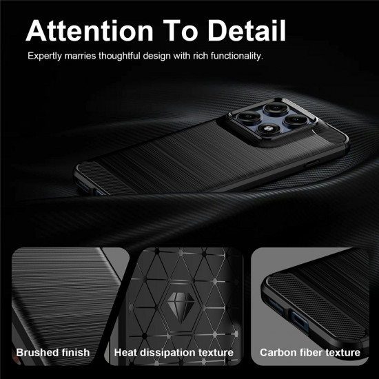 Techsuit Carbon Silicone Motorola Edge 70 Pro Black Techsuit Carbon Silicone Motorola Edge 70 Pro Black