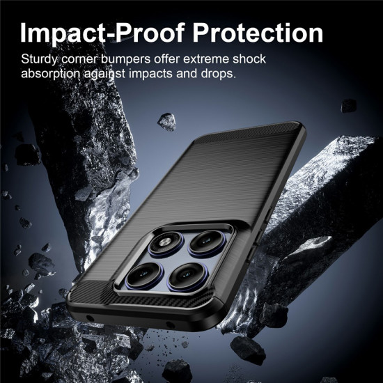 Techsuit Carbon Silicone Motorola Edge 70 Pro Black Techsuit Carbon Silicone Motorola Edge 70 Pro Black