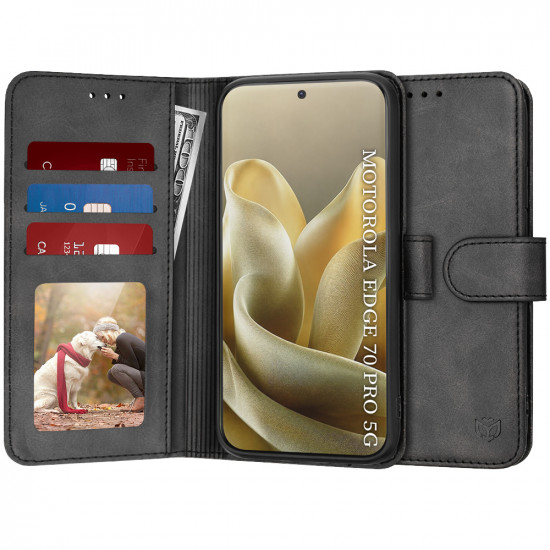 Techsuit Diary Book Motorola Edge 70 Pro Black Techsuit Diary Book Motorola Edge 70 Pro Black