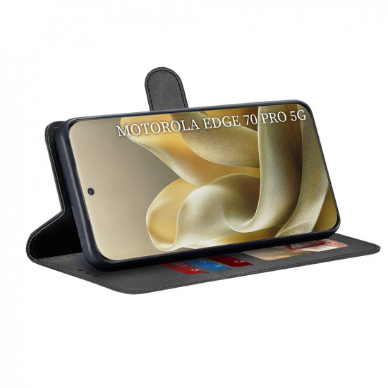 Techsuit Diary Book Motorola Edge 70 Pro Black Techsuit Diary Book Motorola Edge 70 Pro Black
