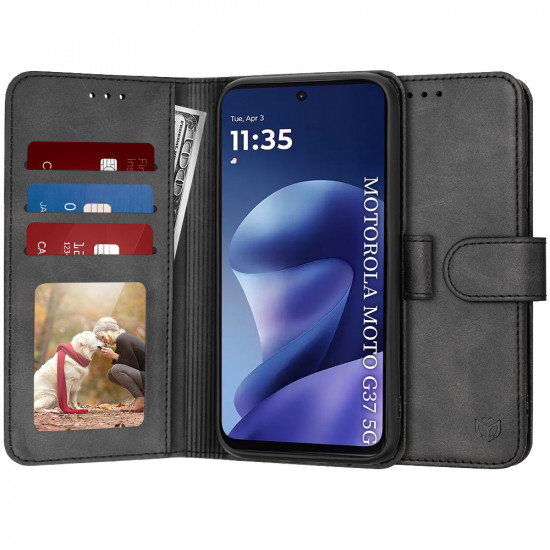 Techsuit Diary Book Motorola Moto G37 / G37 Power / G47 Black