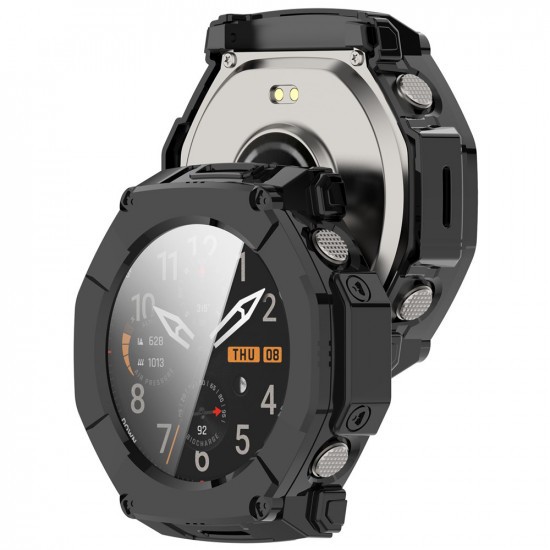 Techsuit Defense360 Pro + Screen Protector Amazfit T Rex Ultra 2 Black