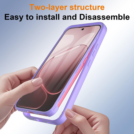 Techsuit ColorVerse 360 Series + Screen Protector Oppo A6 Pro 4G / A6 Pro 5G Purple