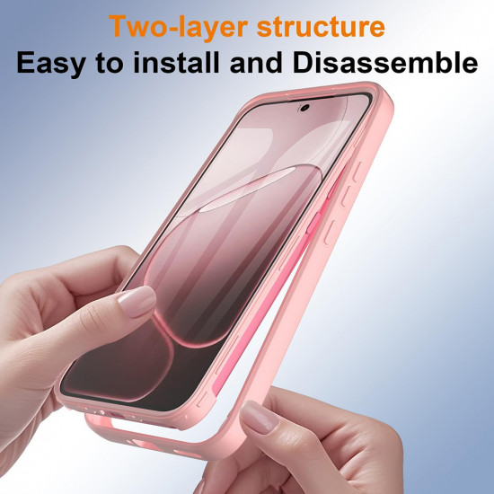 Techsuit ColorVerse 360 Series + Screen Protector Oppo A6 Pro 4G / A6 Pro 5G Pink