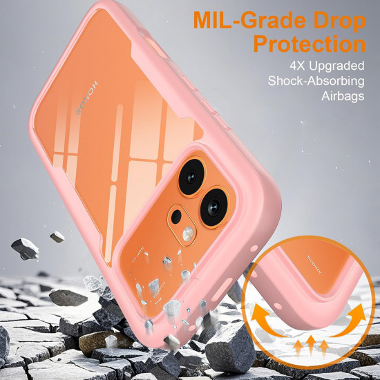 Techsuit ColorVerse 360 Series + Screen Protector Honor 600 / 600 Pro Pink