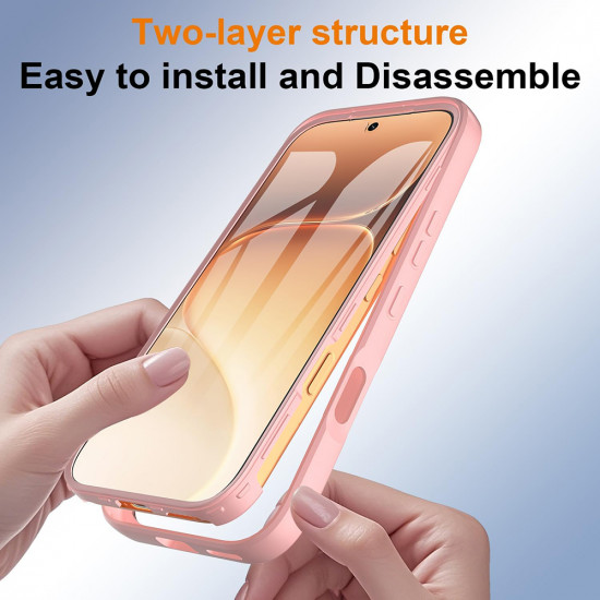 Techsuit ColorVerse 360 Series + Screen Protector Honor 600 / 600 Pro Pink