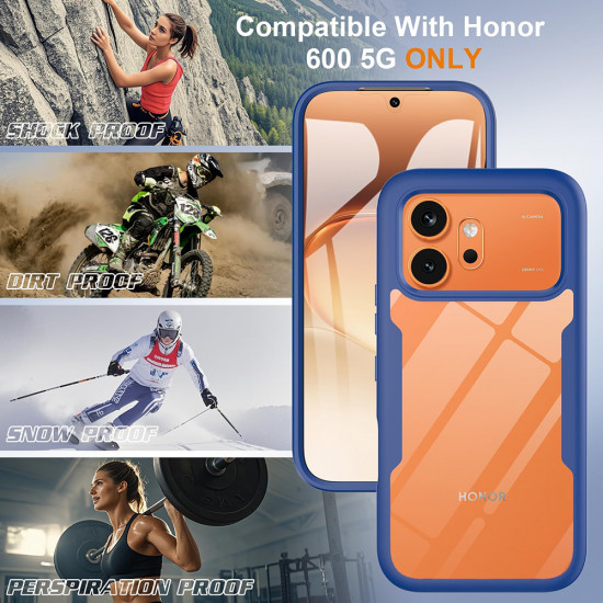 Techsuit ColorVerse 360 Series + Screen Protector Honor 600 / 600 Pro Blue