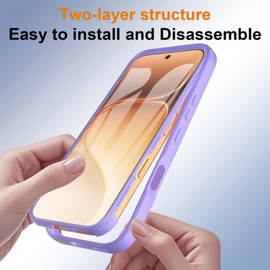 Techsuit ColorVerse 360 Series + Screen Protector Honor 600 / 600 Pro Purple Techsuit ColorVerse 360 Series + Screen Protector Honor 600 / 600 Pro Purple