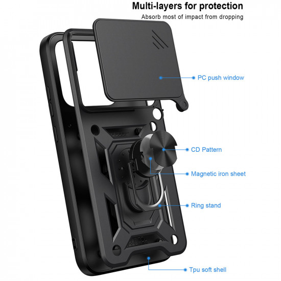 Techsuit CamShield Series Motorola Edge 70 Pro Blue