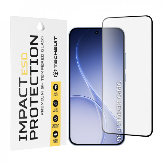 Techsuit ESD Glass Oppo Reno15 F / Reno15 FS 5G Black Techsuit ESD Glass Oppo Reno15 F / Reno15 FS 5G Black