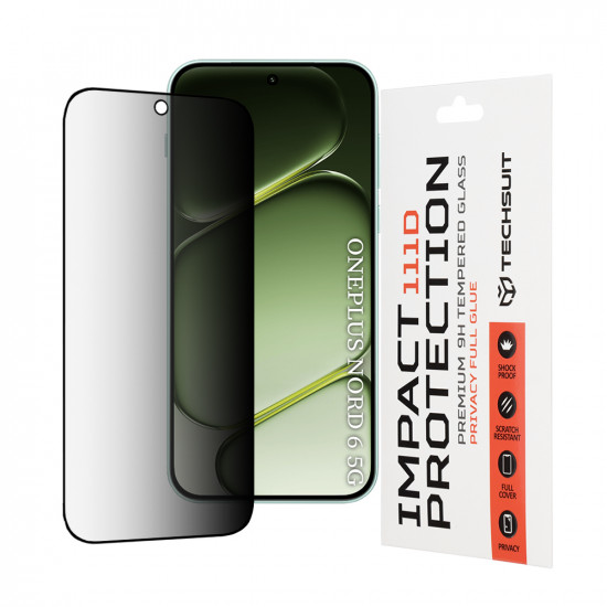 Techsuit 111D Privacy Full Glue OnePlus Nord 6 Black Techsuit 111D Privacy Full Glue OnePlus Nord 6 Black