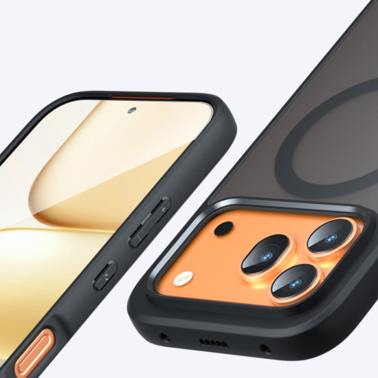 Techsuit PureFrost MagSafe Honor 600 / 600 Pro Frosted Black Techsuit PureFrost MagSafe Honor 600 / 600 Pro Frosted Black