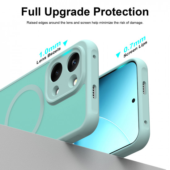 Techsuit HaloFrost II MagSafe Xiaomi Poco X8 Pro Max Mint Green Techsuit HaloFrost II MagSafe Xiaomi Poco X8 Pro Max Mint Green