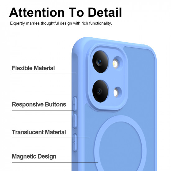 Techsuit HaloFrost II MagSafe Xiaomi Poco X8 Pro Max Sky Blue Techsuit HaloFrost II MagSafe Xiaomi Poco X8 Pro Max Sky Blue