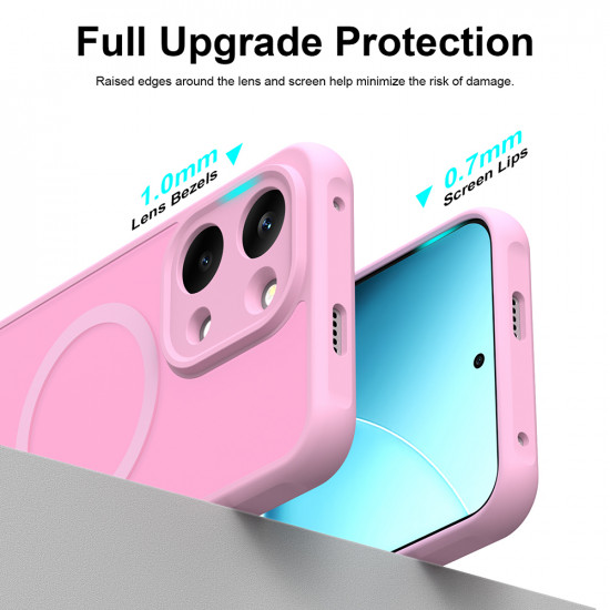 Techsuit HaloFrost II MagSafe Xiaomi Poco X8 Pro Max Pink Techsuit HaloFrost II MagSafe Xiaomi Poco X8 Pro Max Pink