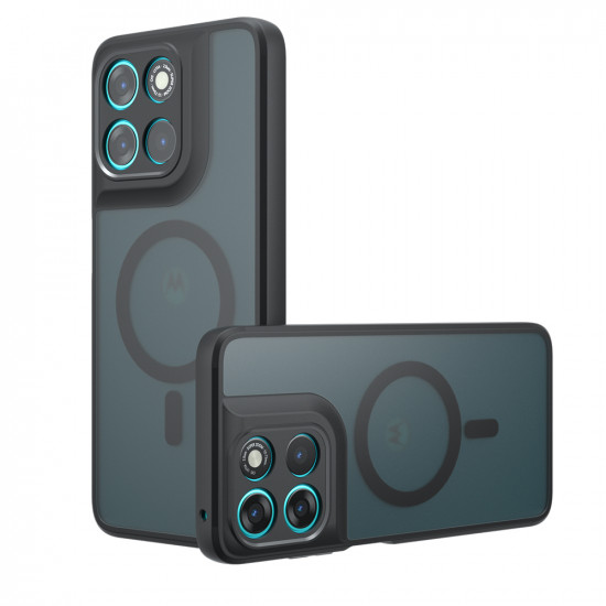 Techsuit PureFrost MagSafe Motorola Moto G77 / G67 Frosted Black Techsuit PureFrost MagSafe Motorola Moto G77 / G67 Frosted Black