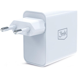 3MK FlowPower Wall Charger USB-A + USB-C 45W PD 3.0 QC4+ white