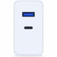 3MK FlowPower Wall Charger USB-A + USB-C 45W PD 3.0 QC4+ white