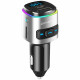 Car Charger 4smarts Media&amp;Assist 2 FM Bluetooth with Multimedia Input and Hands-Free Function silve