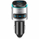 Car Charger 4smarts Media&amp;Assist 2 FM Bluetooth with Multimedia Input and Hands-Free Function silve