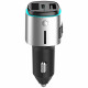 Car Charger 4smarts Media&amp;Assist 2 FM Bluetooth with Multimedia Input and Hands-Free Function silve