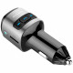 Car Charger 4smarts Media&amp;Assist 2 FM Bluetooth with Multimedia Input and Hands-Free Function silve