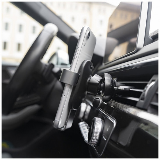 Car Ventilation Grille Holder 4smarts Grabber 2.0 black gray Car Ventilation Grille Holder 4smarts Grabber 2.0 black gray