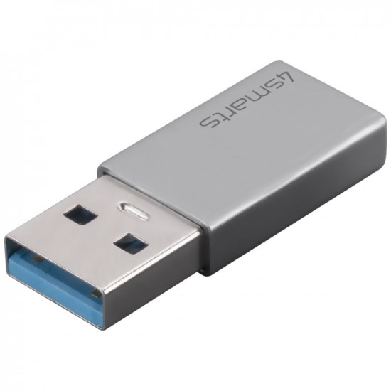 4smarts Passive USB-A 3.0 to USB-C 2 pcs adapter. silver 4smarts Passive USB-A 3.0 to USB-C 2 pcs adapter. silver