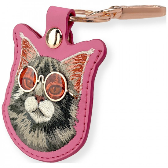 Case locatorr Nimmy Glasses Cool and Cute Cat pink Case locatorr Nimmy Glasses Cool and Cute Cat pink