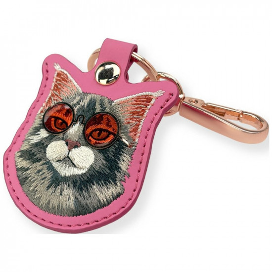 Case locatorr Nimmy Glasses Cool and Cute Cat pink Case locatorr Nimmy Glasses Cool and Cute Cat pink
