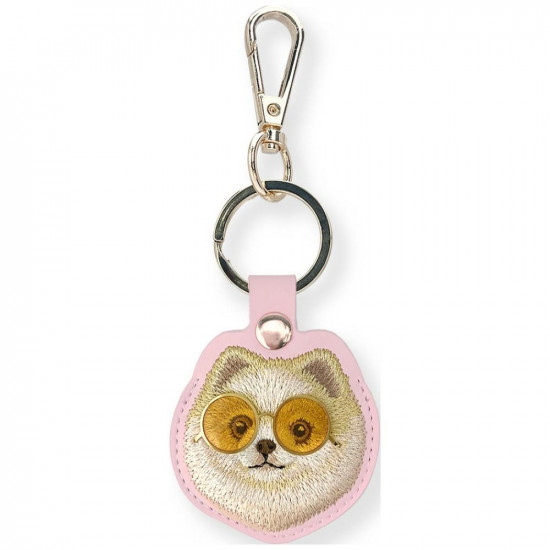 Case locatorr Nimmy Glasses Cool and Cute Dog pink