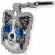 Case locatorr Nimmy Glasses Cool and Cute Dog gray