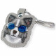 Case locatorr Nimmy Glasses Cool and Cute Dog gray