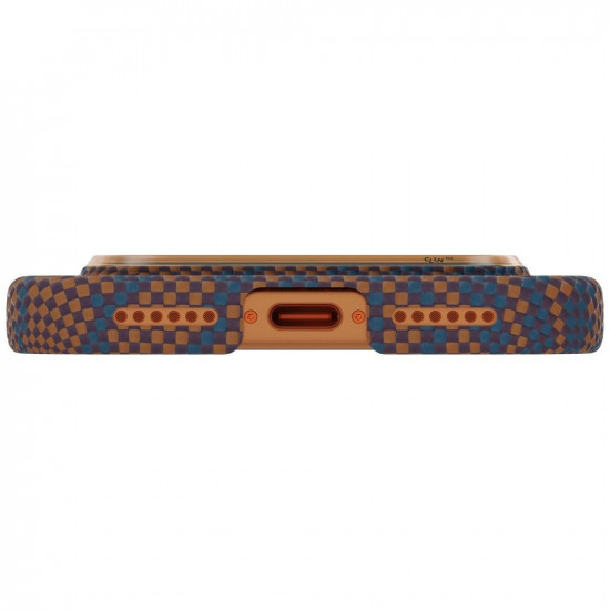 Case PITAKA Edge Case Breath of Veins for iPhone 17 Pro burning orange