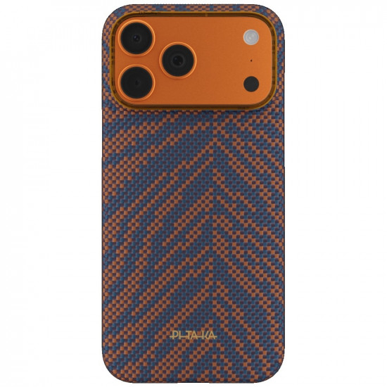 Case PITAKA Edge Case Breath of Veins for iPhone 17 Pro Max burning orange