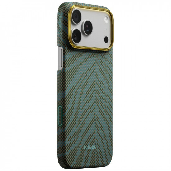 Case PITAKA Edge Case Breath of Veins for iPhone 17 Pro Max dive green