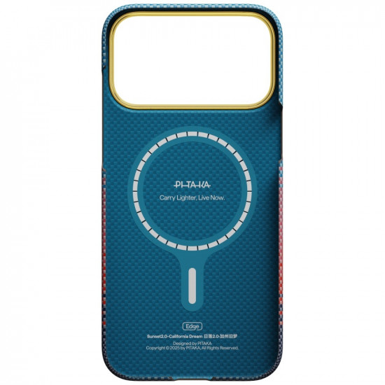 Case PITAKA Edge Case California Dream 03 for iPhone 17 Pro Max sunset Case PITAKA Edge Case California Dream 03 for iPhone 17 Pro Max sunset