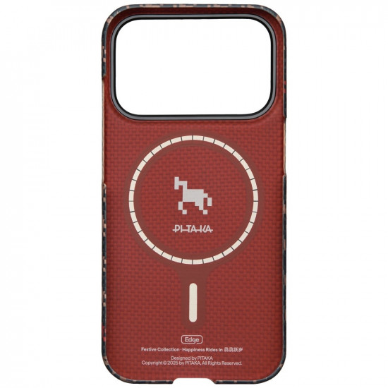 Case PITAKA Edge Case Happiness Rides In for iPhone 17 Pro Max ebon kylin Case PITAKA Edge Case Happiness Rides In for iPhone 17 Pro Max ebon kylin