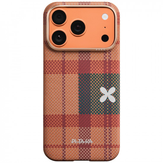 Case PITAKA Flora in Grid Edge for iPhone 17 Pro cloud dusk Case PITAKA Flora in Grid Edge for iPhone 17 Pro cloud dusk
