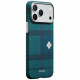 Case PITAKA Flora in Grid Edge for iPhone 17 Pro Max forest dawn