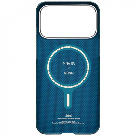 Case PITAKA Flora in Grid Edge for iPhone 17 Pro Max forest dawn