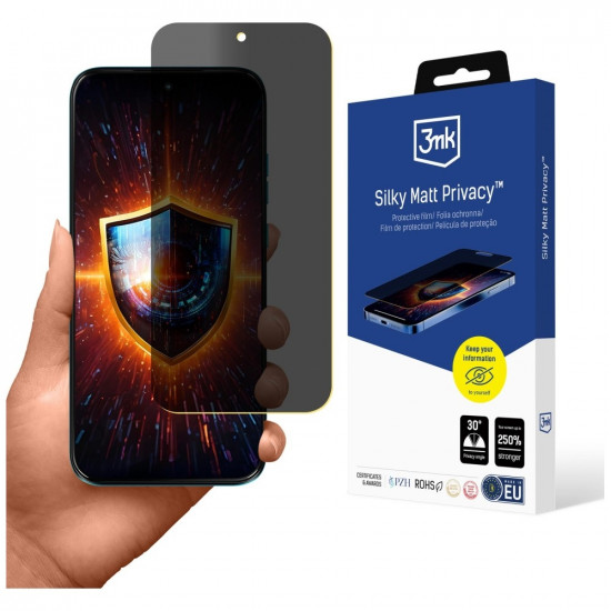 3MK Silky Matt Privacy Screen Protector for Motorola Moto G87 3MK Silky Matt Privacy Screen Protector for Motorola Moto G87