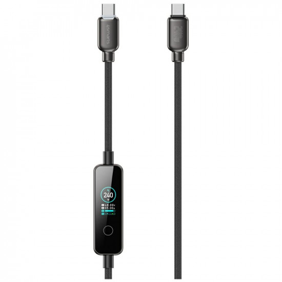 4smarts ScreenCord USB-C cable 240W 1.2 m, black 4smarts ScreenCord USB-C cable 240W 1.2 m, black