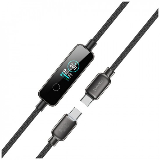 4smarts ScreenCord USB-C cable 240W 1.2 m, black 4smarts ScreenCord USB-C cable 240W 1.2 m, black