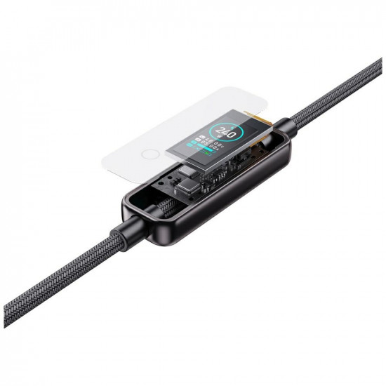 4smarts ScreenCord USB-C cable 240W 1.2 m, black 4smarts ScreenCord USB-C cable 240W 1.2 m, black