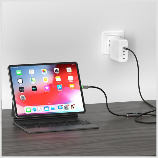 4smarts ScreenCord USB-C cable 240W 1.2 m, black 4smarts ScreenCord USB-C cable 240W 1.2 m, black